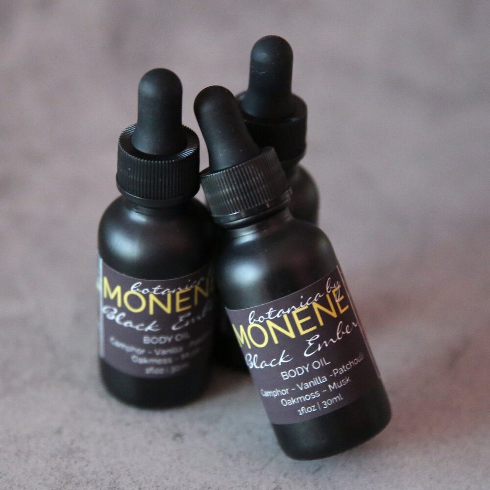Black Ember Scented 1oz Body Oil Masculine, Unisex